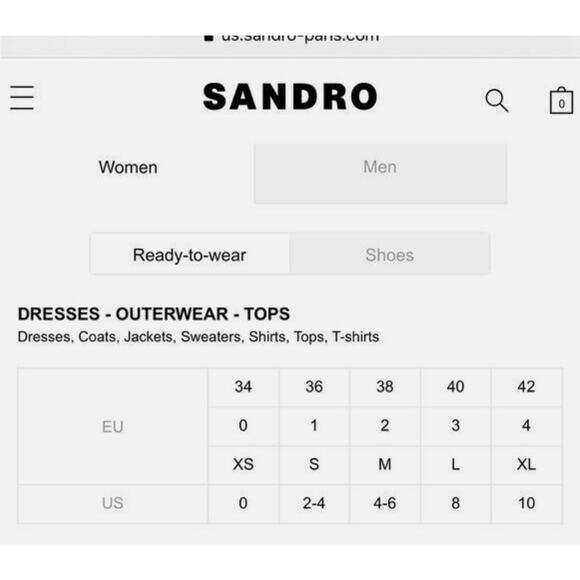 Sandro Paris Womens Dress Large Isabelle Floral Lace Mini Blue White Stripe EUC - Picture 15 of 15